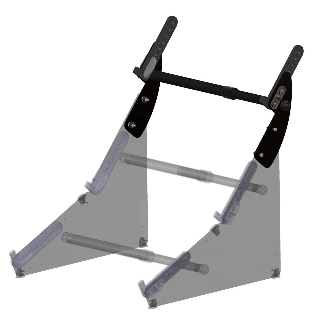 SynthRISE Adapt Tier WIDE mounted on a synth stand