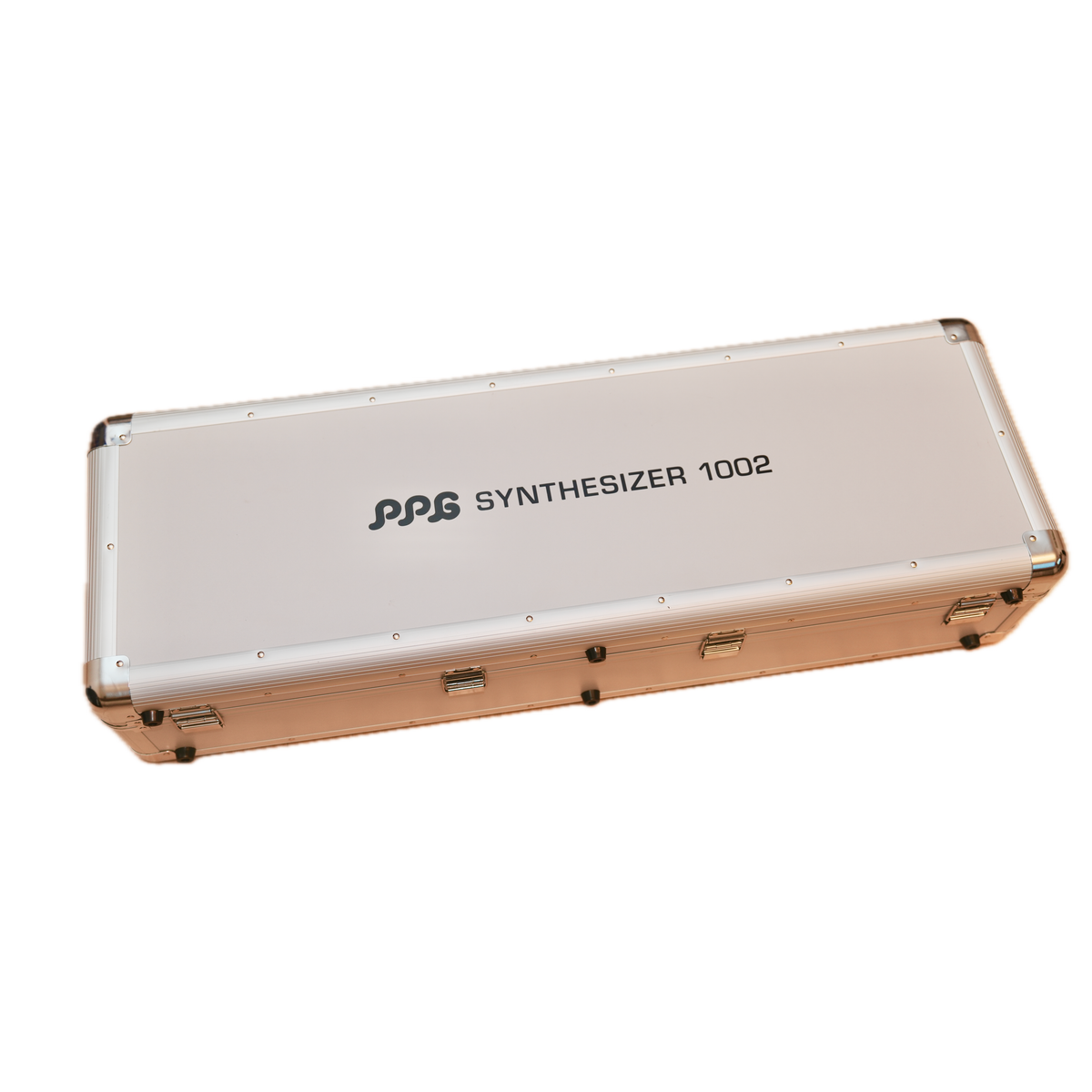 PPG 1002 Mk2 closed flight case with PPG Synthesizer 1002 label