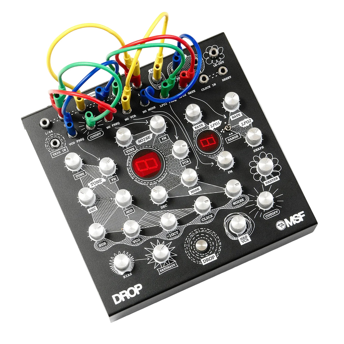MSF The Drop analog groovebox drum machine with banana jacks