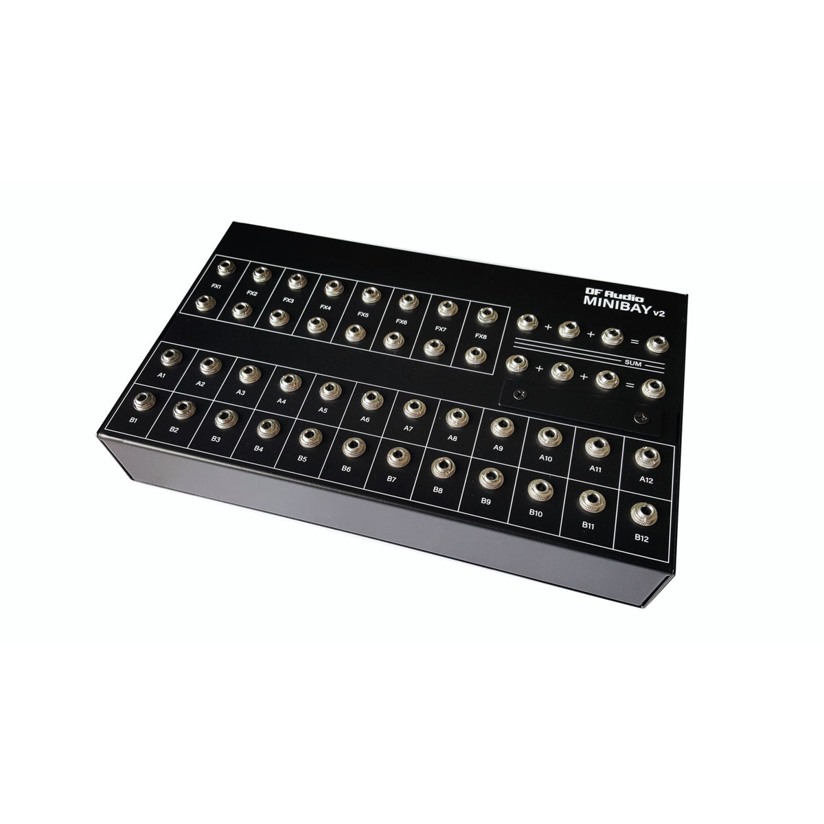 DF Audio Minibay V2 Patchbay, Schrägansicht