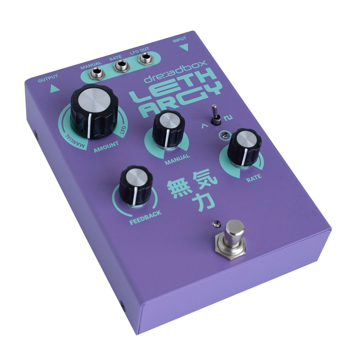 Dreadbox Lethargy Phaser-Pedal, Seitenansicht