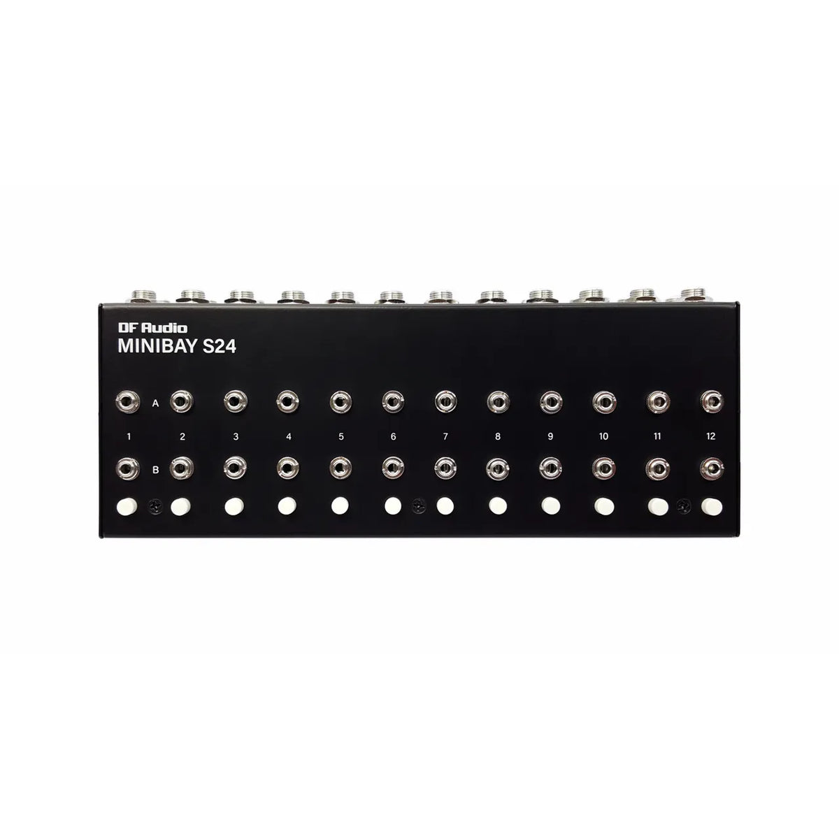DF Audio Minibay S24 TRS-Patchbay mit 24 Punkten, Oberseite