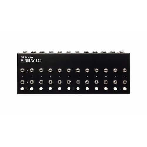 DF Audio Minibay S24 TRS-Patchbay mit 24 Punkten, Oberseite