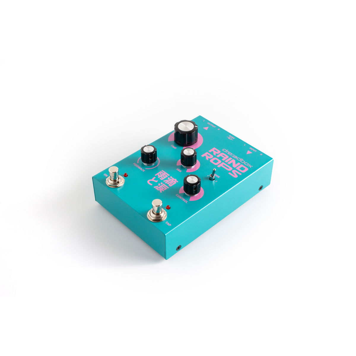 Dreadbox Raindrops Pedal, Schrägansicht von vorne