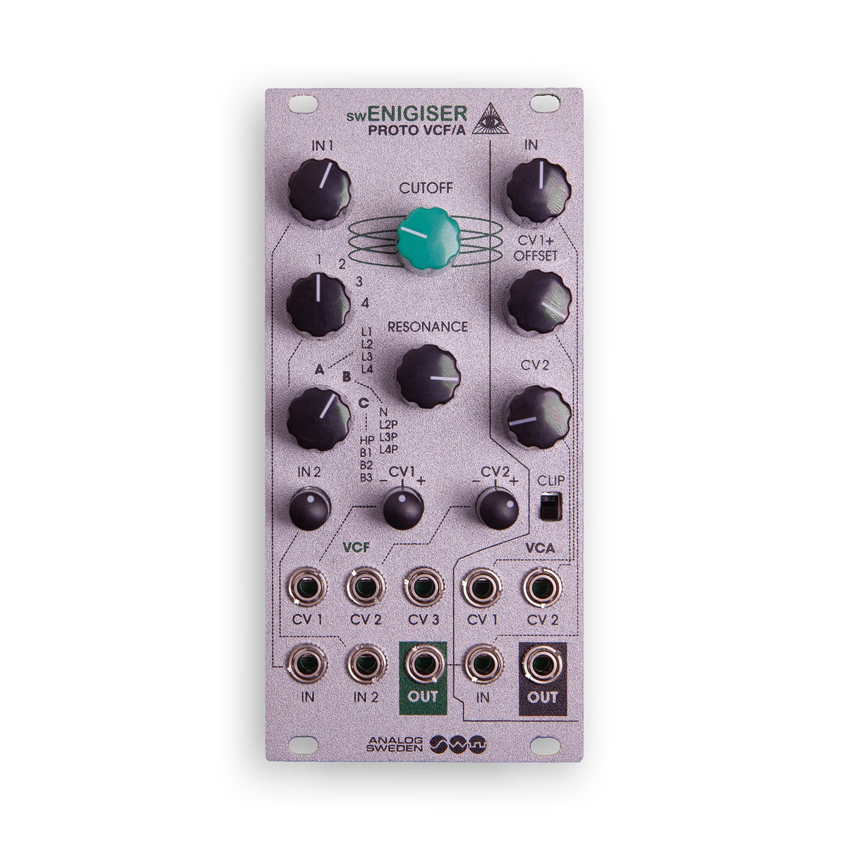 swEnigiser Proto VCF/A Eurorack-Filtermodul, 12 TE, silber, B-Ware